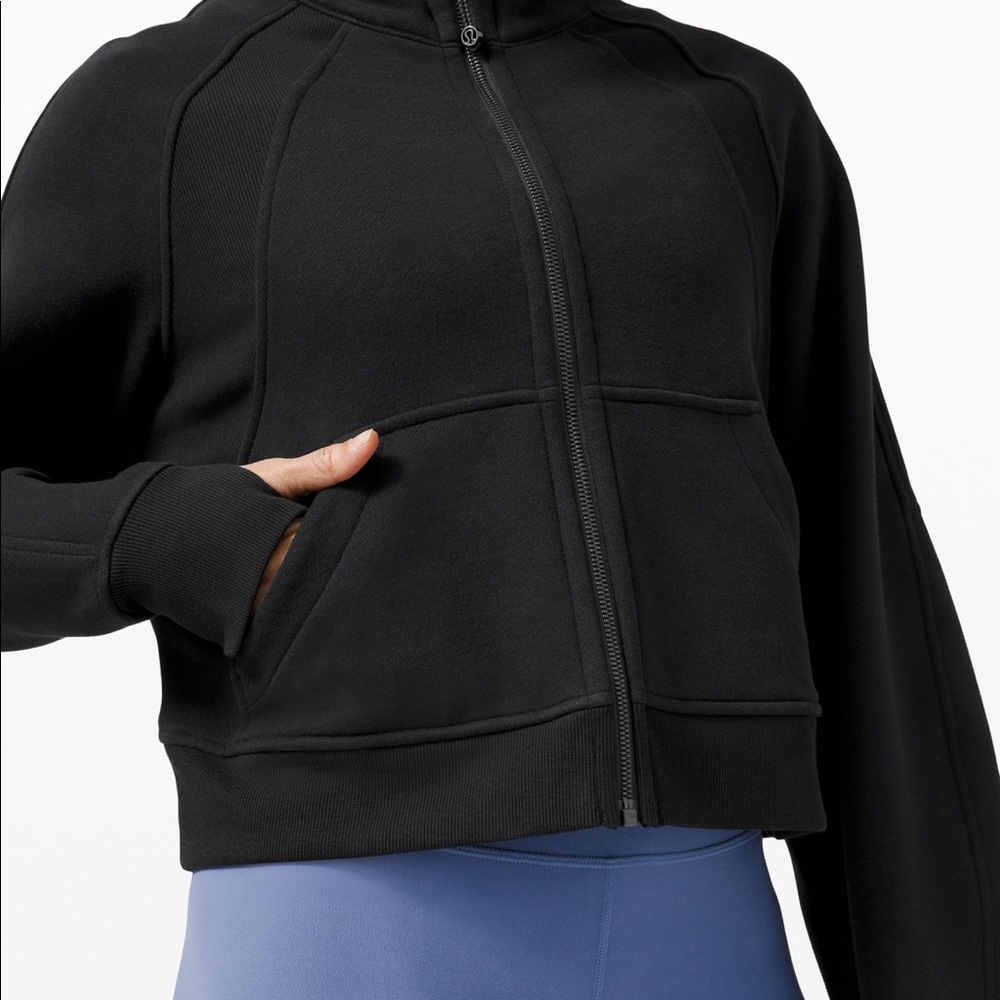 💕NWT Lululemon Oversized Full Zip Size M/L Black BLK - Picture 3 of 5
